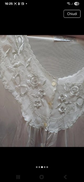 Camicia da notte leggera pizzo