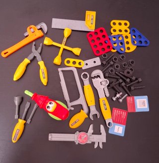 Juego de herramientas de juguete