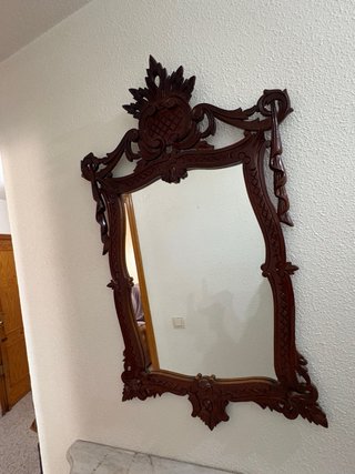 Se hacen lotes Muebles de madera marrón y dorado