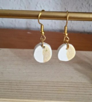 Pendientes cerámica artesanales hechos a mano