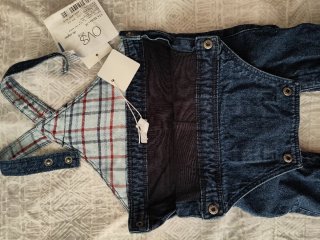 Peto vaquero OVS talla 62 con etiqueta