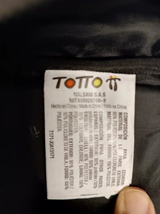 Mochila TOTO textil morada