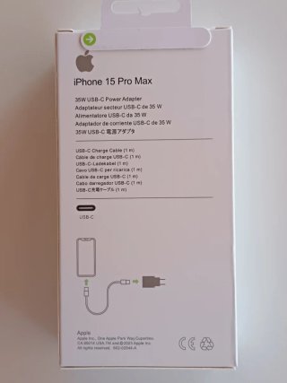 Cargador y cable para iPhone 15 16 17 Pro Max 35W