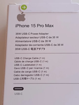 Cargador y cable para iPhone 15 16 17 Pro Max 35W
