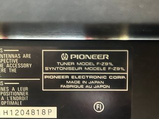 Equipo de música Pioneer