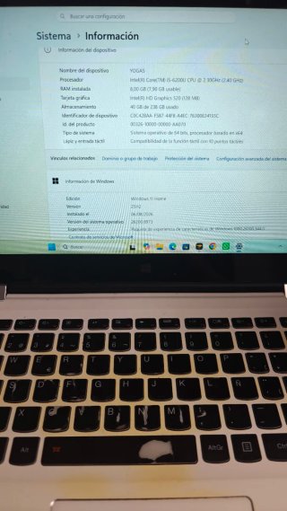 Lenovo Yoga 700 Táctil 360º i5 8GB SSD 256GB