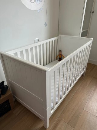 Cuna 140x70 cm Blanca