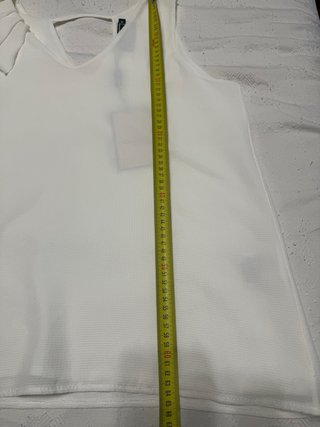Blusa Almatrichi blanca con volante L