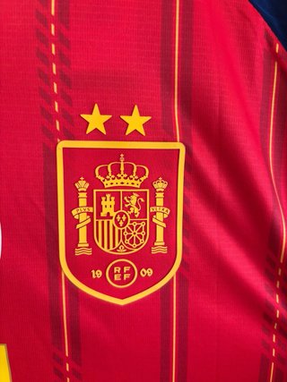 Camiseta España Roja 2 Estrellas Mundial 2026