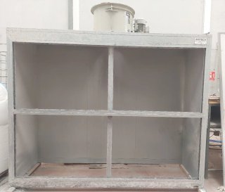 Cabina de pintura industrial