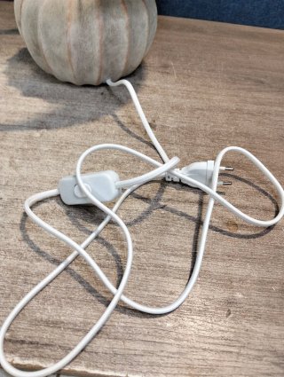 Lámpara de mesa 30 cm en cerámica y lino Yalira
