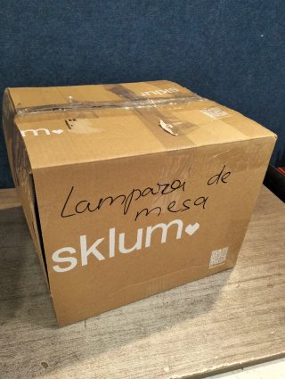 Lámpara de mesa 30 cm en cerámica y lino Yalira
