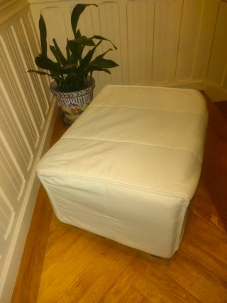 Cama Plegable Puff Beige/Gris