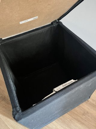 Reposapies Cubo Ikea Negro