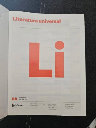 Literatura universal, Li Bachiller