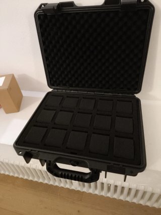 Valigetta porta orologi nera 15bit