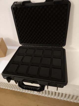 Valigetta porta orologi nera 15bit