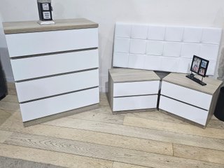 Comoda + 2 mesas de noche + cabecero