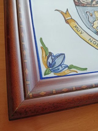 Escudo de Jumilla (Murcia) en azulejo