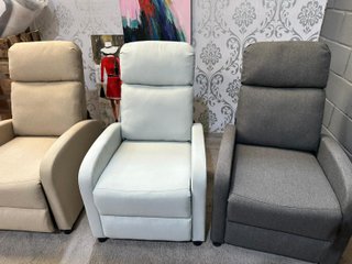 Sofá reclinable  1 plaza manual - antimanchas