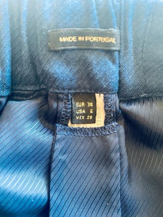 Pantalón Massimo Dutti Talla 38 Azul