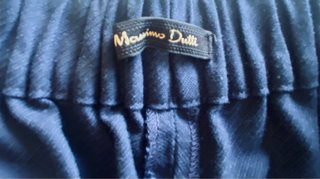 Pantalón Massimo Dutti Talla 38 Azul
