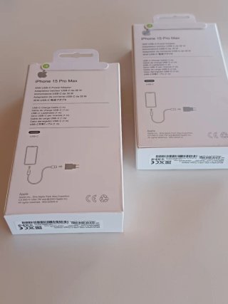2 Cargadores con cable para iPhone 15 16 17 C a C