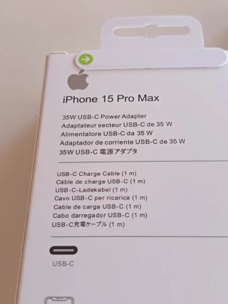 2 Cargadores con cable para iPhone 15 16 17 C a C