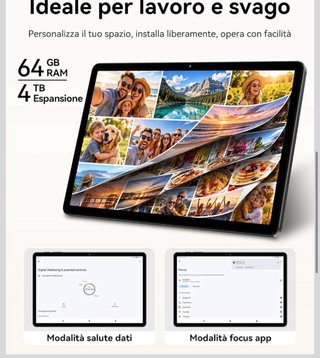 Tablet T30 Android 16 11 64GB (TF 4TB)