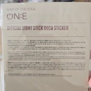 Stickers BTS Map of the Soul ON:E PVC