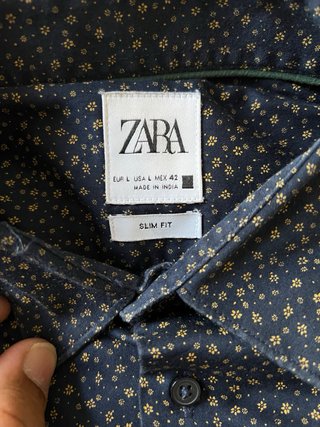 Camisa Zara Man Estampada Flores