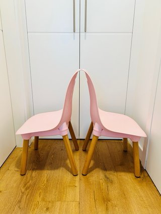 3 Sillas Infantiles Rosas