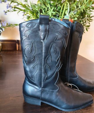 Botas de piel Zara