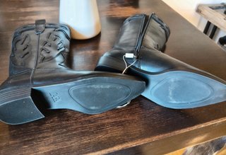Botas de piel Zara