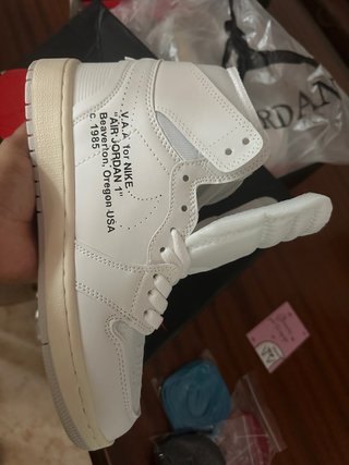 Jordan 1 Off-White Alaska Beige Blanco