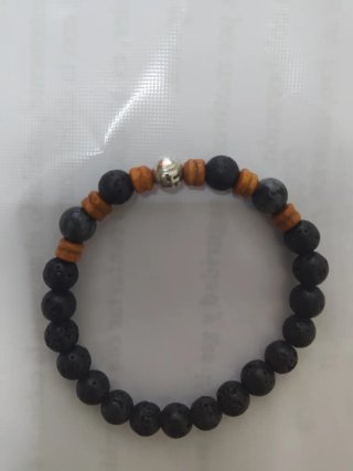 Pulsera de hombre con cuentas