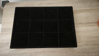 Bandeja Joyería Negra con Compartimentos