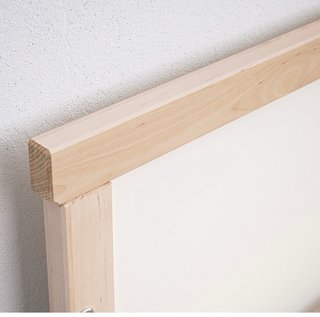 Cama infantil IKEA madera con barrera y colchon