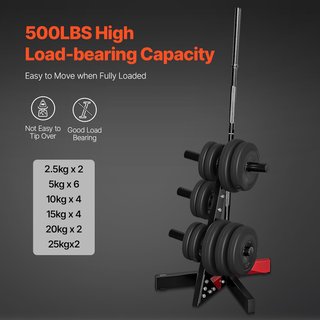 Soporte VEVOR para discos de pesas