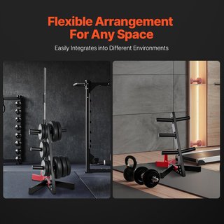Soporte VEVOR para discos de pesas