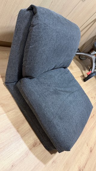 Puff sofá cama gris