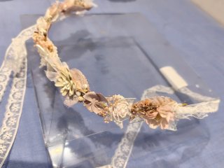 Vestido de Comunión Blanco y Rosa Talla 120