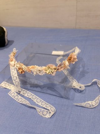 Vestido de Comunión Blanco y Rosa Talla 120