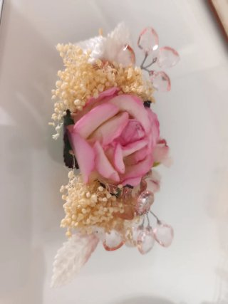 Vestido de Comunión Blanco y Rosa Talla 120