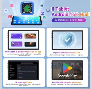 Tablet Android 16 10 5G WiFi 600mAh 1TB