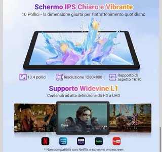 Tablet Android 16 10 5G WiFi 600mAh 1TB