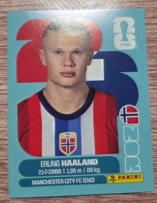 Cromo Panini Erling Haaland Mundial 2026