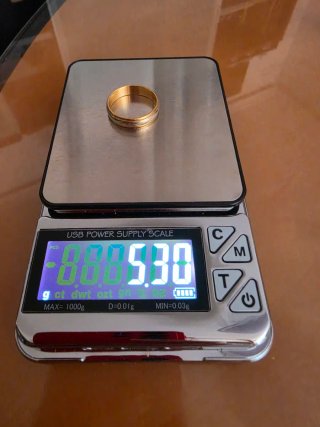 Anillo Oro 18Kt Dos Tonos