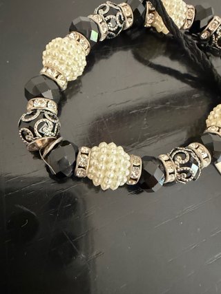 Bracciale Zara con perle e strass
