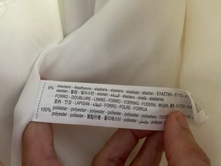Chaqueta Larga Bershka Blanca Talla L